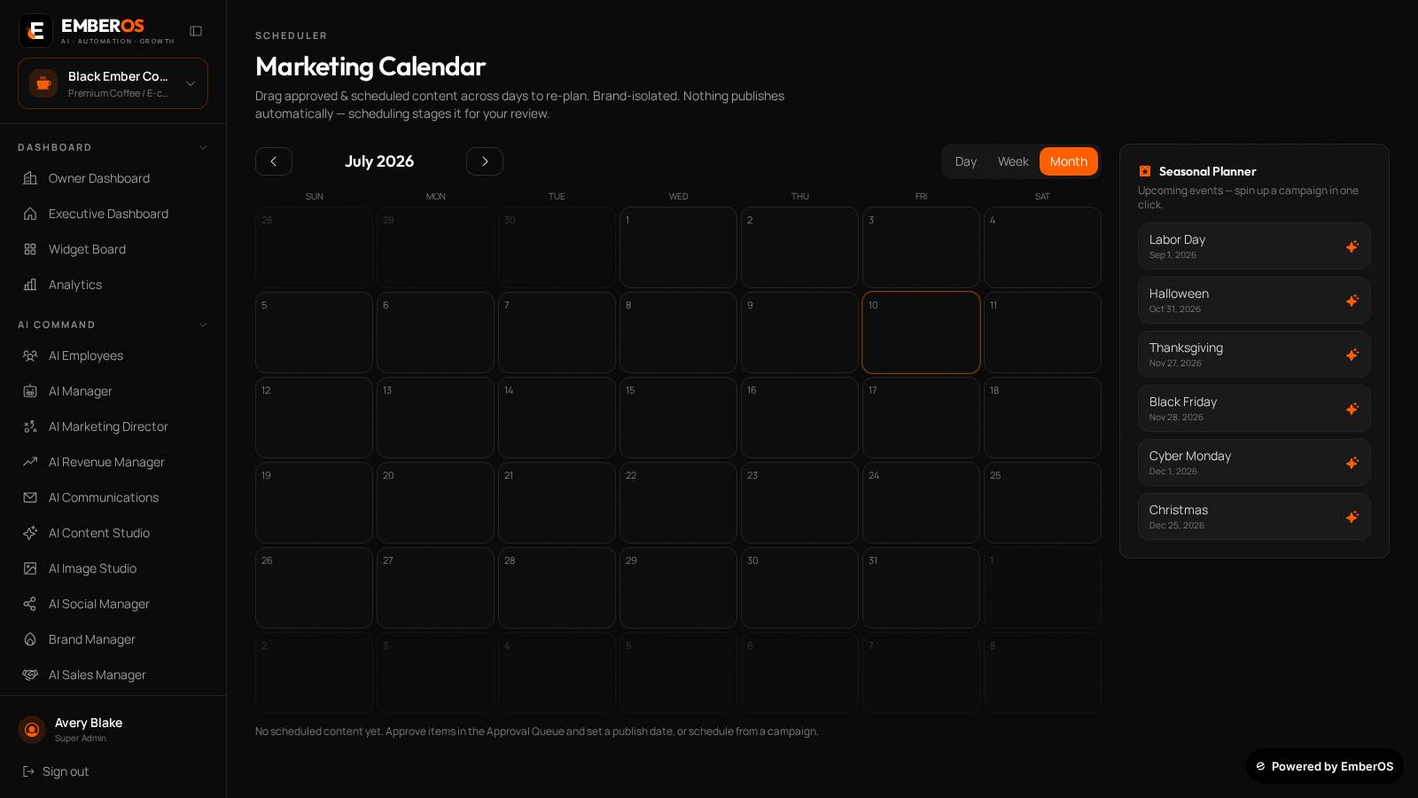 AI Monthly Planner